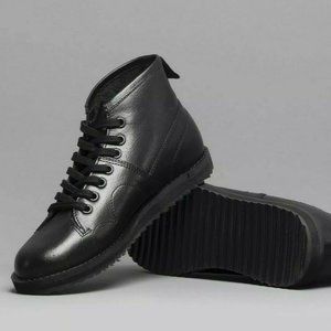 Blakeseys Black Leather Monkey Boots UK 5